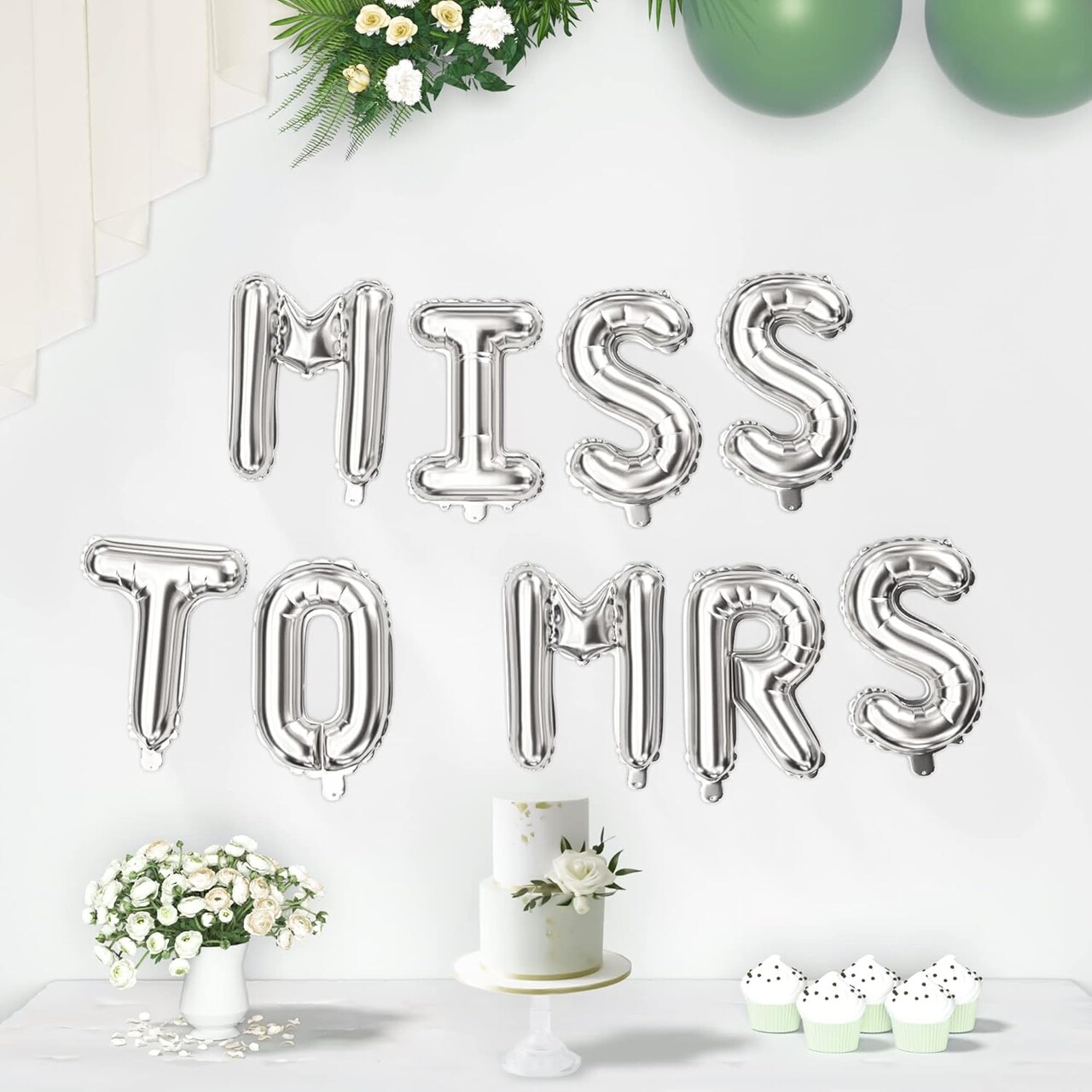(Mr & Mrs and Miss to Misses) 16 inch balloons with 4 color choices